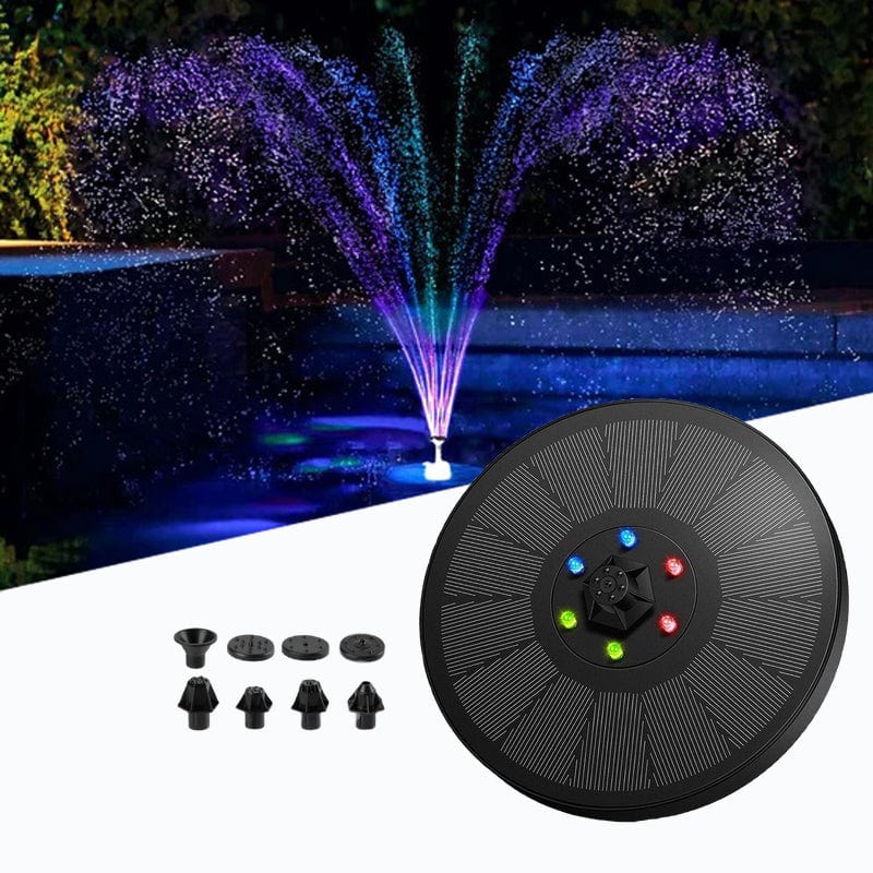 Fuente solar LED multicolor